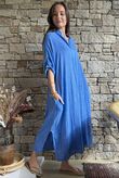 Kasbah Souk Dress Washed Bahama Blue 